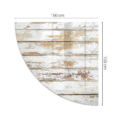 Glass hearth for log burner quarter Damaged wooden board