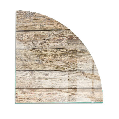 Glass hearth for log burner quarter Natural wood planks