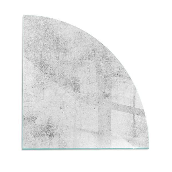 Glass hearth for log burner quarter Raw concrete texture