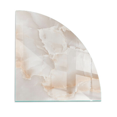 Glass hearth for log burner quarter Natural stone pattern