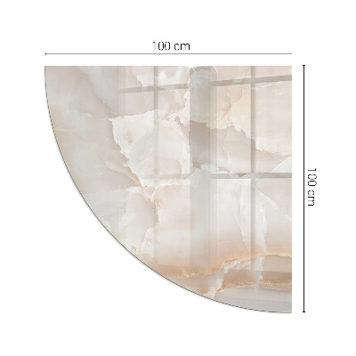 Glass hearth for log burner quarter Natural stone pattern