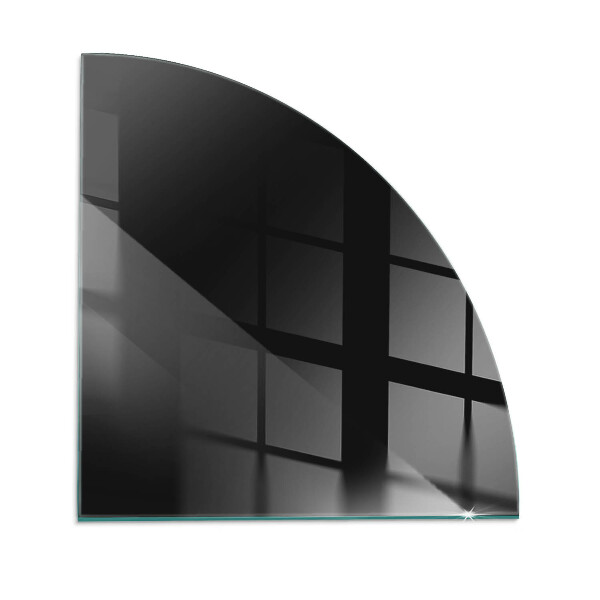 Glass hearth for log burner quarter Color Dark Graphite