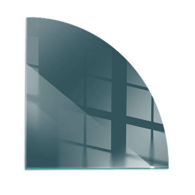 Glass hearth plate quarter Sea Color