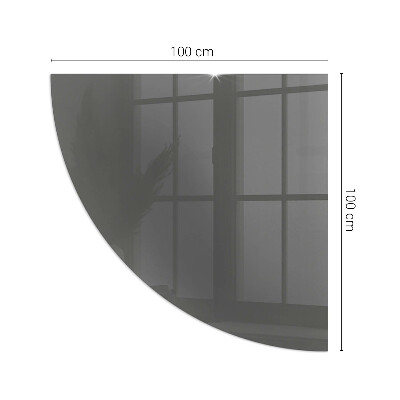 Glass hearth for log burner quarter Color Gray-brown