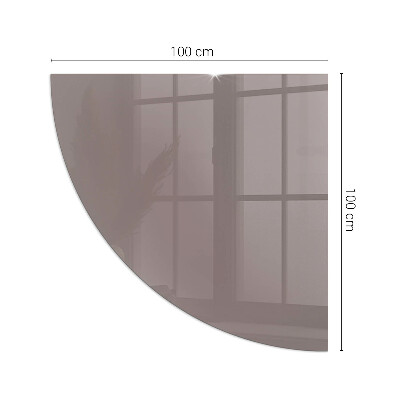 Glass hearth for log burner quarter Color Beige