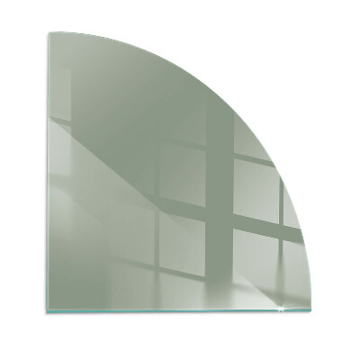 Glass hearth for log burner quarter Color gray-green