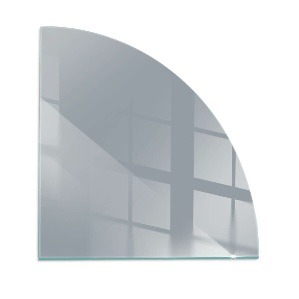 Glass hearth for log burner quarter Color Gray