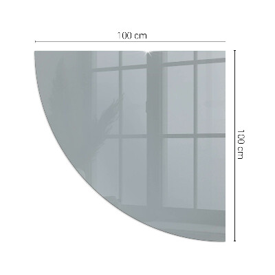 Glass hearth for log burner quarter Color Gray