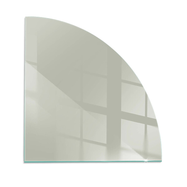 Glass hearth plate quarter Color Gray-green