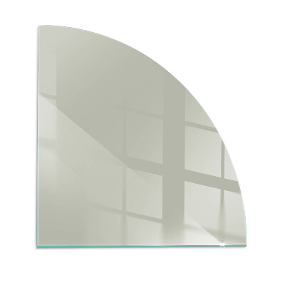 Glass hearth plate quarter Color Gray-green