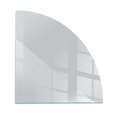 Glass hearth plate quarter Color Gray