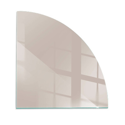 Glass hearth plate quarter Color Light Brown