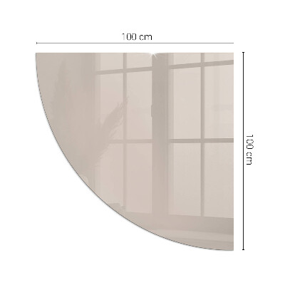 Glass hearth plate quarter Color Light Brown