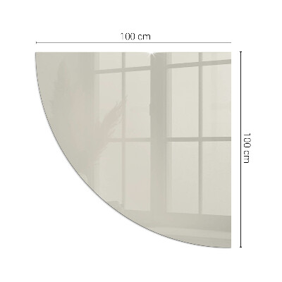Glass hearth for log burner quarter Color Light Cream