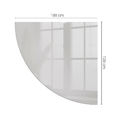 Glass hearth plate quarter Color Gray