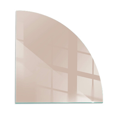 Glass hearth for log burner quarter Color Light Brown