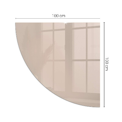 Glass hearth for log burner quarter Color Light Brown