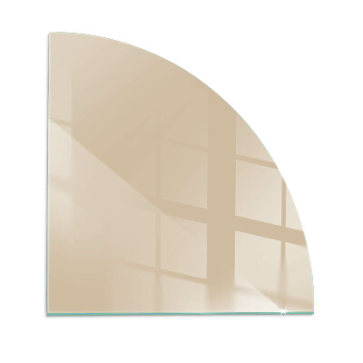 Glass hearth for log burner quarter Color Beige