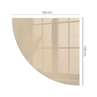 Glass hearth for log burner quarter Color Beige