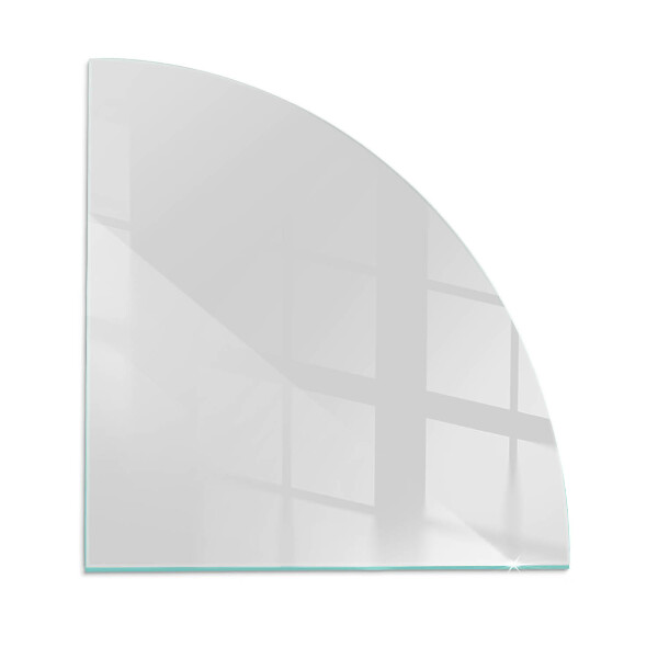 Glass hearth plate quarter Color Gray