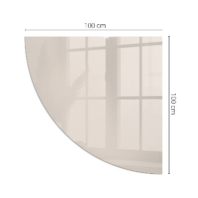 Glass hearth for log burner quarter Color Pale Pink