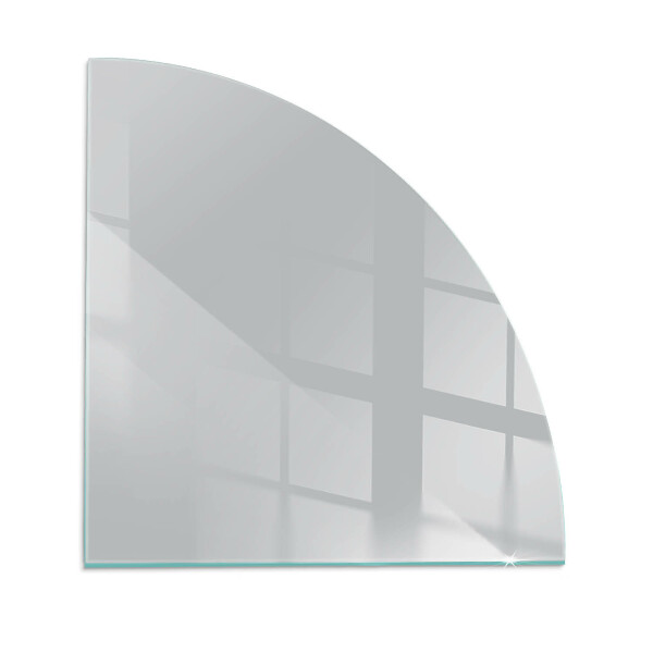 Glass hearth plate quarter Color Light gray