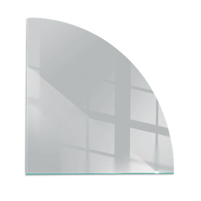 Glass hearth plate quarter Color Light gray