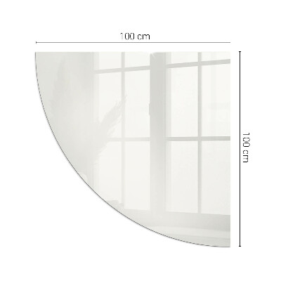 Glass hearth for log burner quarter Color Ivory