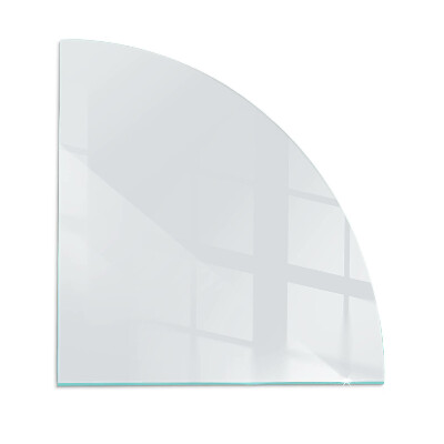 Glass hearth plate quarter Color Light gray