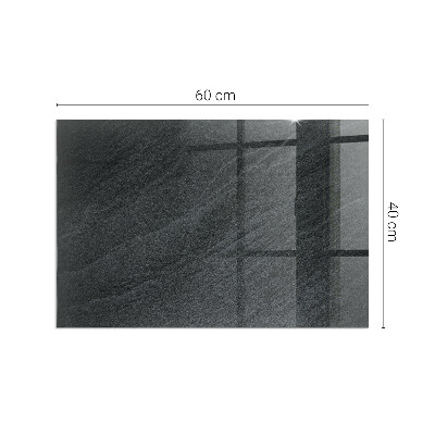 Glass hearth rectangular Natural stone texture