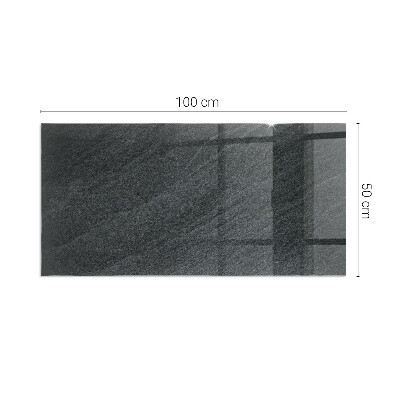 Glass hearth rectangular Natural stone texture