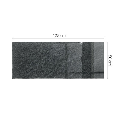 Glass hearth rectangular Natural stone texture