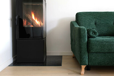 Glass hearth rectangular Natural stone texture