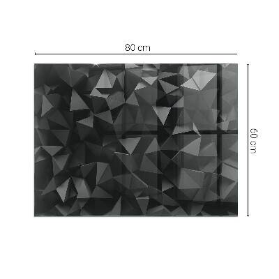Glass hearth rectangular Three-dimensional geometry