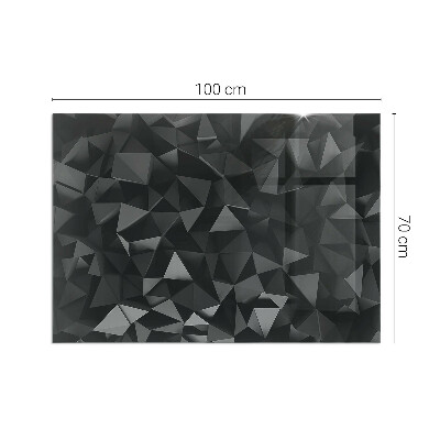 Glass hearth rectangular Three-dimensional geometry