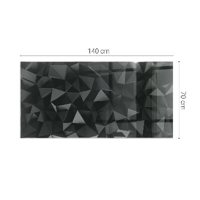 Glass hearth rectangular Three-dimensional geometry