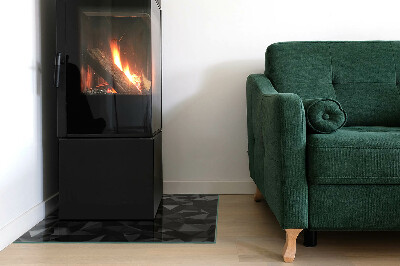 Glass hearth rectangular Three-dimensional geometry