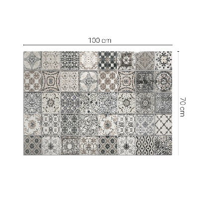 Glass hearth for wood stove rectangular Decorative tile patterns