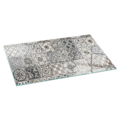 Glass hearth for wood stove rectangular Decorative tile patterns