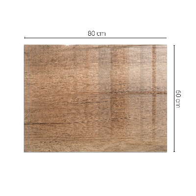 Glass hearth for wood stove rectangular Natural wood pattern