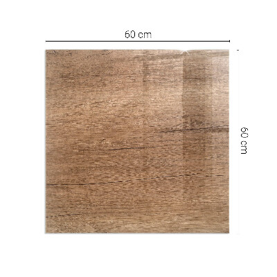 Glass hearth for wood stove rectangular Natural wood pattern