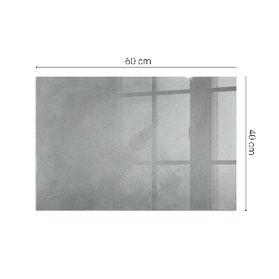 Glass hearth for wood stove rectangular Concrete texture with effect