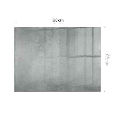 Glass hearth for wood stove rectangular Concrete texture with effect