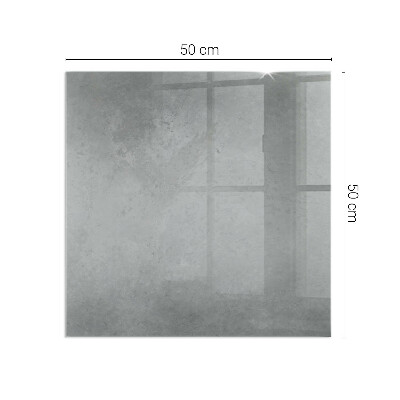 Glass hearth for wood stove rectangular Concrete texture with effect