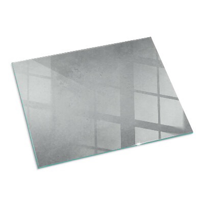 Glass hearth for wood stove rectangular Concrete texture with effect