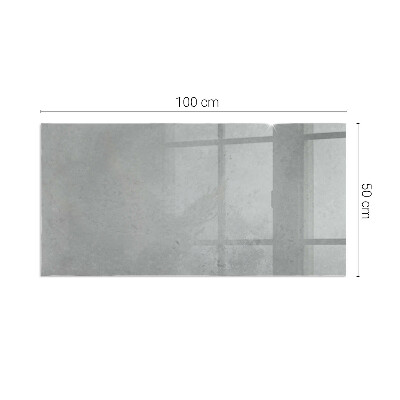 Glass hearth for wood stove rectangular Concrete texture with effect