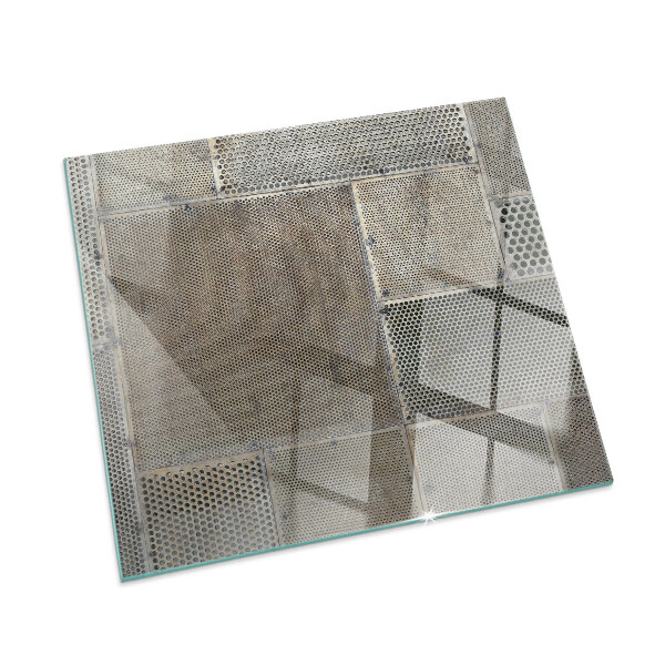 Glass hearth rectangular Perforated sheet pattern