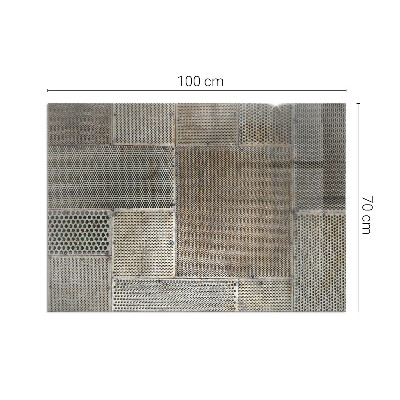 Glass hearth rectangular Perforated sheet pattern
