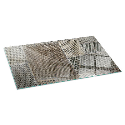 Glass hearth rectangular Perforated sheet pattern