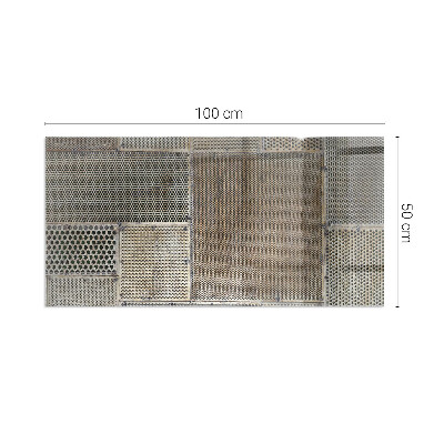 Glass hearth rectangular Perforated sheet pattern
